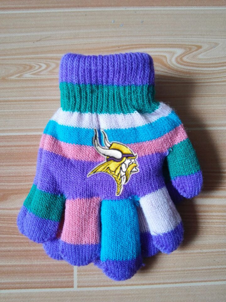 Vikings Kids Knit Gloves6