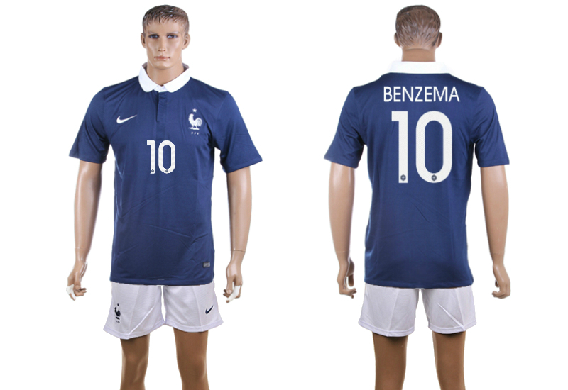 2015-16 France 10 BENZEMA Home Jersey