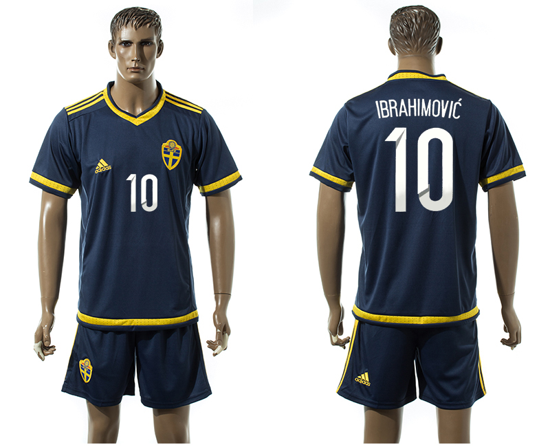 2015-16 Sweden 10 IBRAHIMOVIC Away Jersey