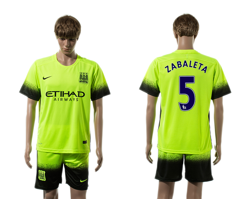 2015-16 Manchester City 5 ZABALETA Third Away Jersey