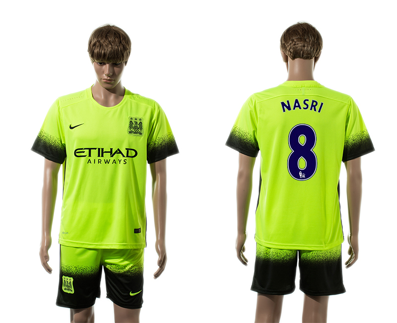 2015-16 Manchester City 8 NASRI Third Away Jersey