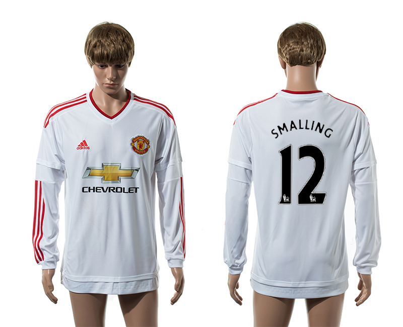 2015-16 Manchester United 12 SMALLING Away Long Sleeve Thailand Jersey 2015-16 Manchester United 12 SMALLING Away Long Sleeve Thailand Jersey