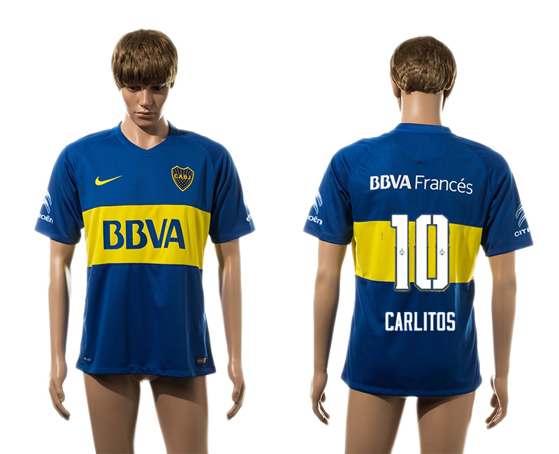 2015-16 Boca Juniors 10 CARLITOS Home Thailand Jersey