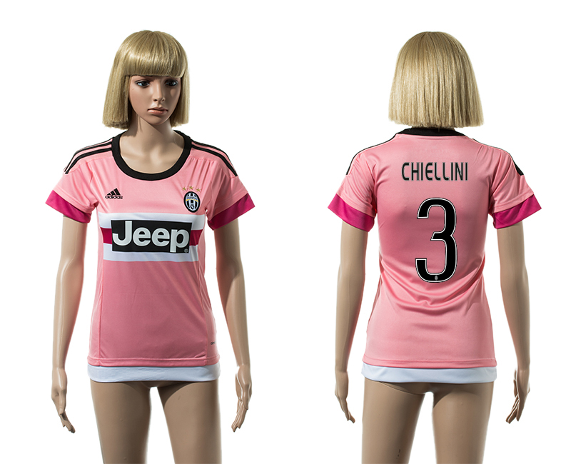 2015-16 Juventus 3 CHIELLINI Away Women Jersey
