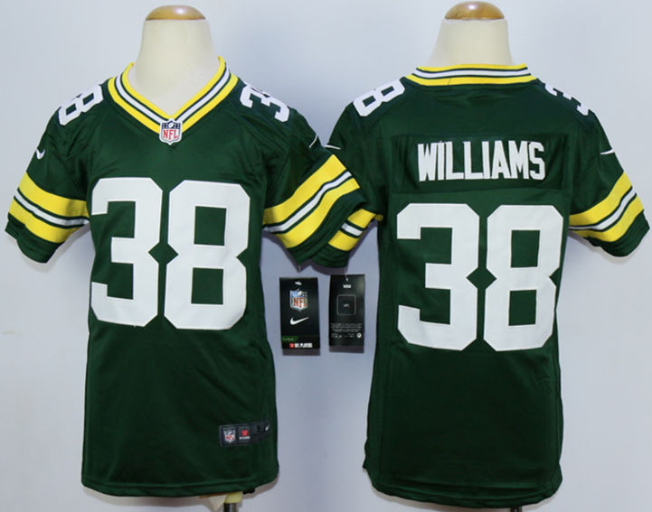 Nike Packers 38 Tramon Williams Green Youth Game Jersey
