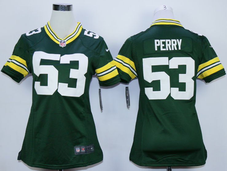 Nike Packers 53 Nick Perry Green Women Game Jersey - Click Image to Close