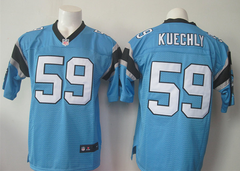 Nike Panthers 59 Luke Kuechly Blue Elite Jersey