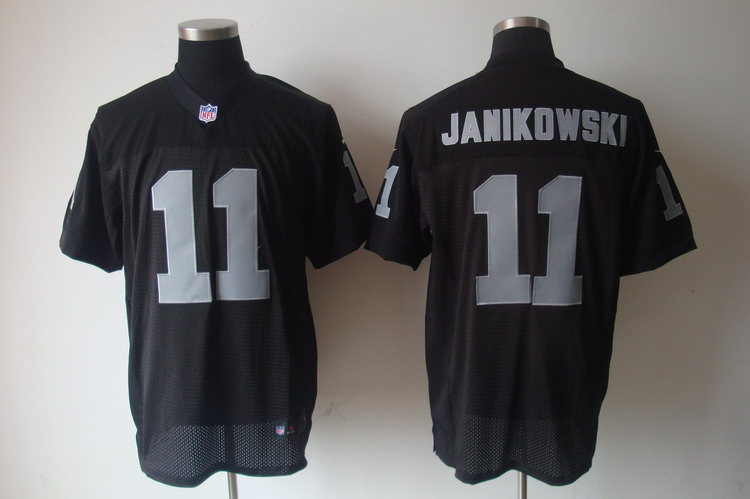 Nike Raiders 11 Janikowski Black Elite jerseys