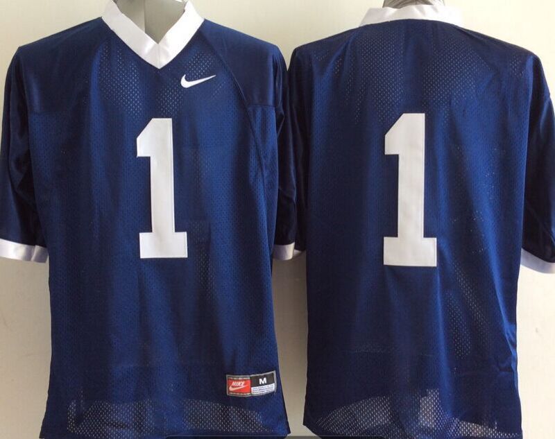 Penn State Nittany Lions #1 Blue College Jersey - Click Image to Close