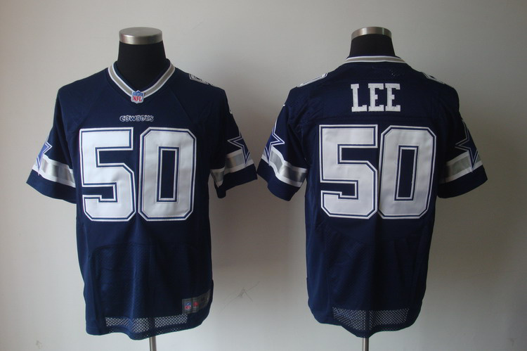 Nike Cowboys 50 Sean Lee Blue Elite Jersey