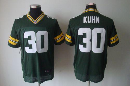 Nike Packers 30 John Kuhn Green Elite Jersey