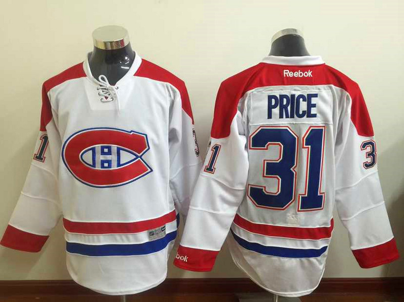 Canadiens 31 Carey Price White Reebok Jersey