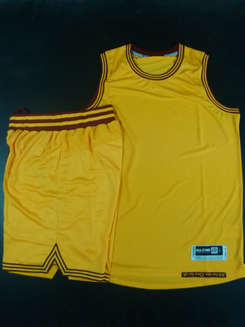 Cavaliers Blank Yellow Swingman Jersey(With Shorts)
