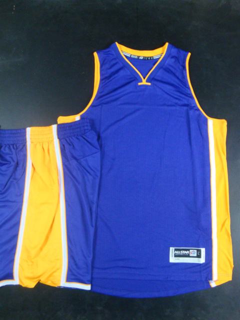 Lakers Blank Blue Swingman Jersey(With Shorts)