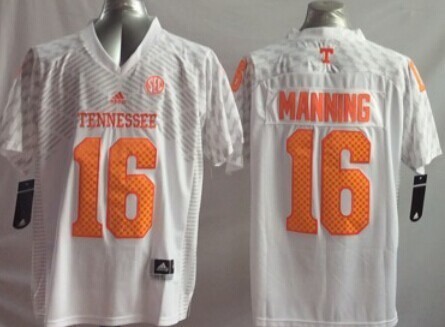 Tennessee Volunteers 16 Peyton Manning White College Jersey