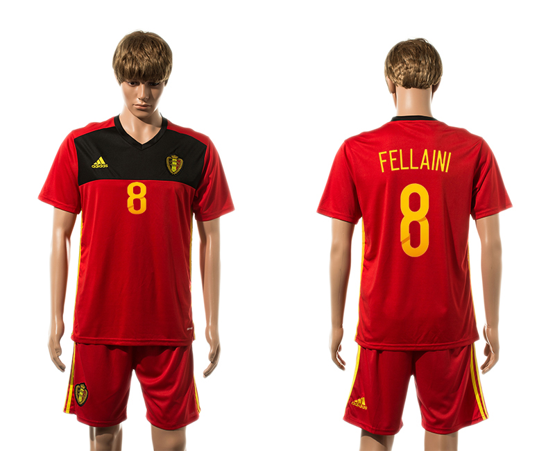 2015-16 Belgium 8 FELLAINI Home Jersey 2015-16 Belgium 8 FELLAINI Home Jersey