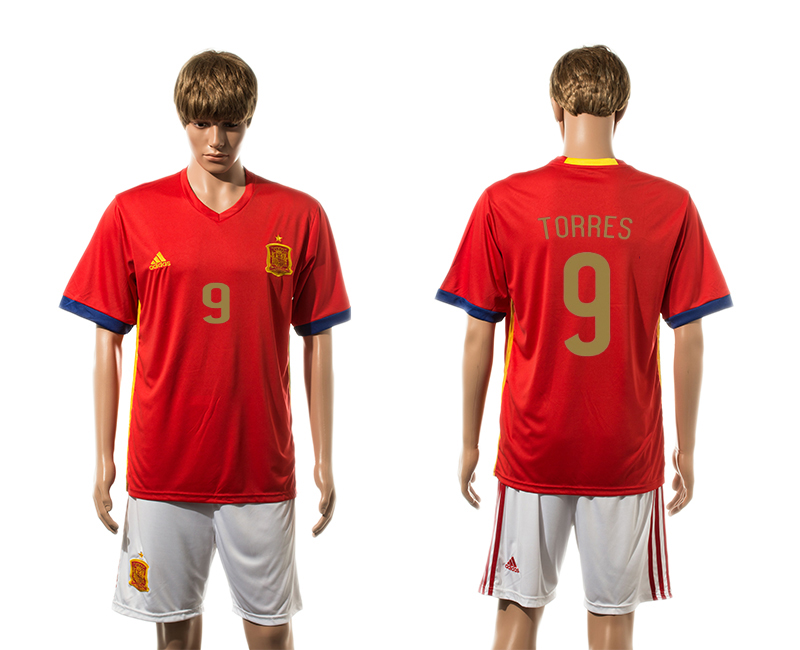 2015-16 Spain 9 TORRES Home Jersey