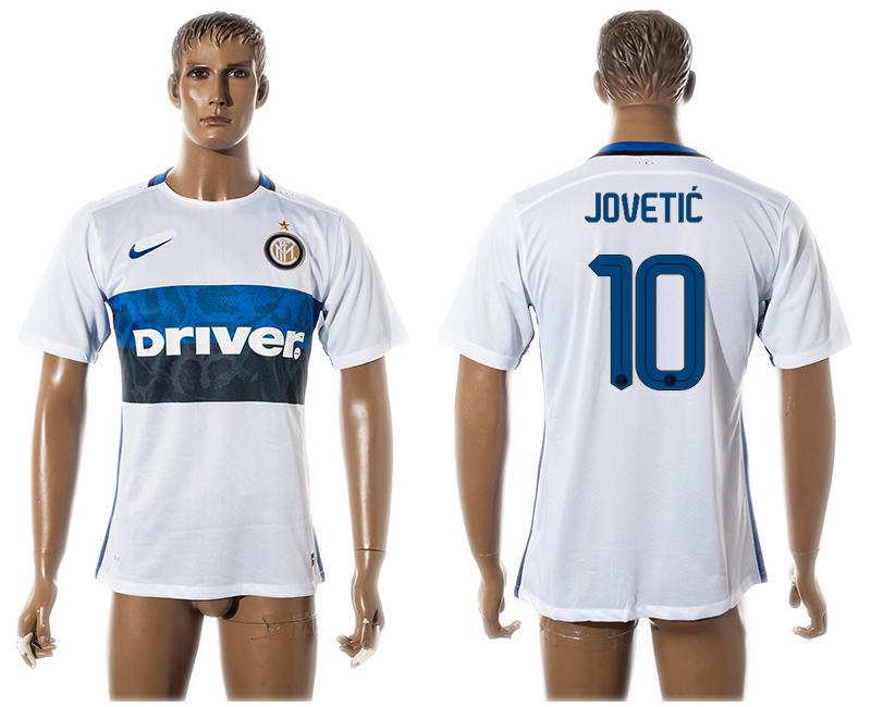 2015-16 Inter Milan 10 JOVETIC Away Thailand Jersey