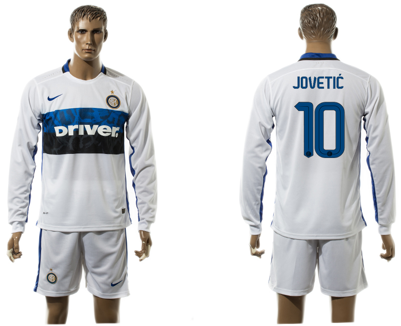 2015-16 Inter Milan 11 JOVETIC Away Long Sleeve Jersey