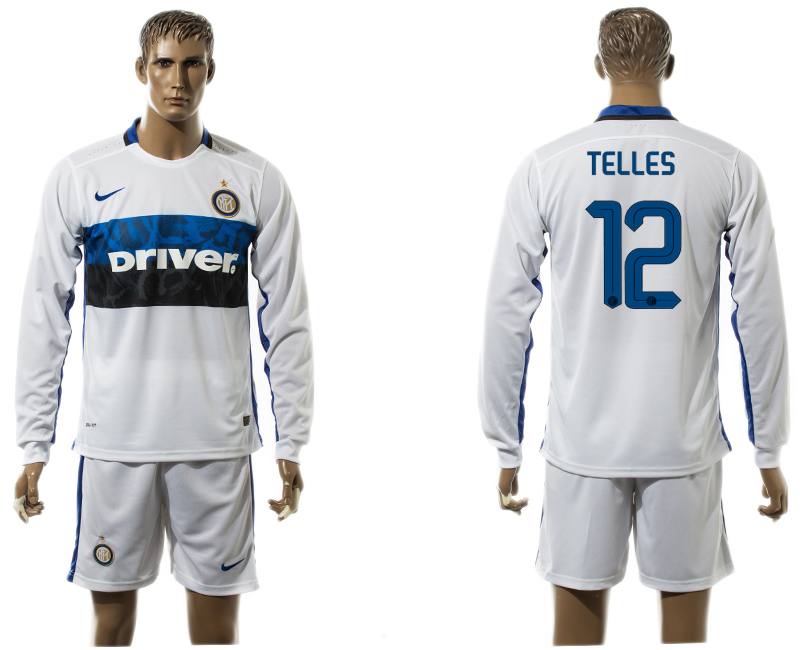2015-16 Inter Milan 12 TELLES Away Long Sleeve Jersey