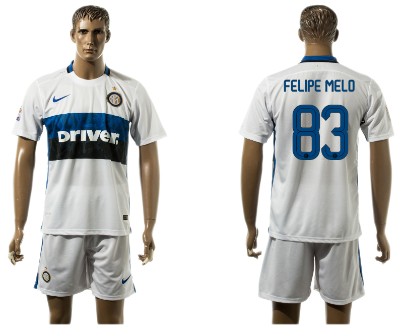 2015-16 Inter Milan 83 FELIPE MELO Away Jersey 2015-16 Inter Milan 83 FELIPE MELO Away Jersey