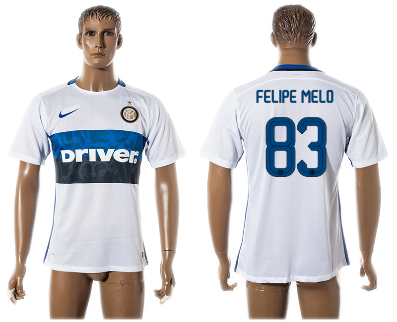 2015-16 Inter Milan 83 FELIPE MELO Away Thailand Jersey 2015-16 Inter Milan 83 FELIPE MELO Away Thailand Jersey