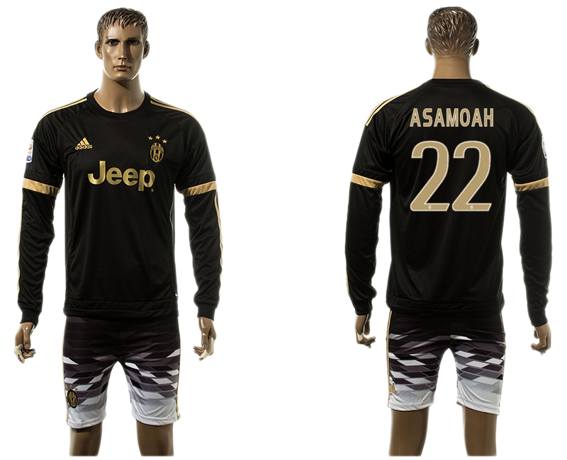 2015-16 Juventus 22 ASAMOAH Away Long Sleeve Jersey