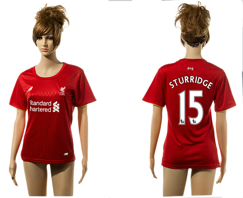 2015-16 Liverpool 15 STURRIDGE Home Women Jersey