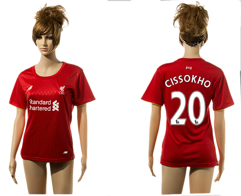 2015-16 Liverpool 20 CISSOKHO Home Women Jersey