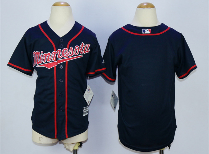 Twins Blank Dark Blue Youth New Cool Base Jersey