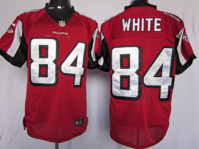Nike Falcons 84 Roddy White Red Elite Jersey