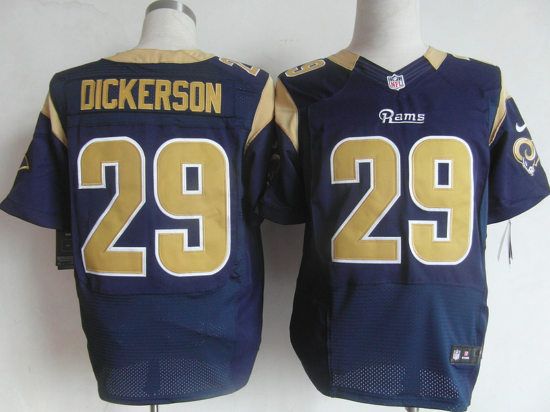 Nike Rams 29 Eric Dickerson Blue Elite Jersey