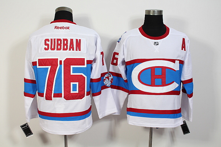 Canadiens 76 P.K. Subban White 2016 Winter Classic Reebok Jersey