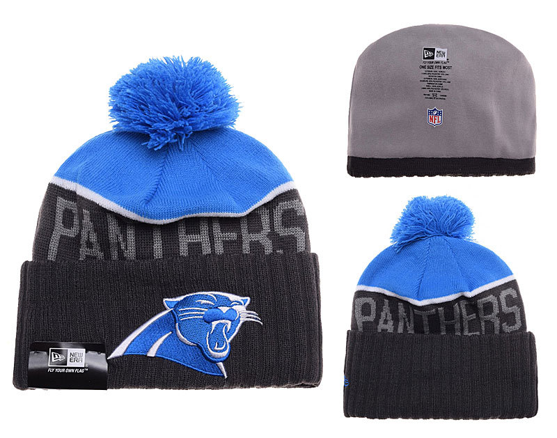 Panthers Black Fashion Knit Hat SD