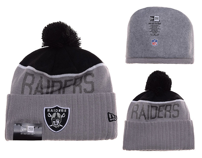 Raiders Grey Fashion Knit Hat SD
