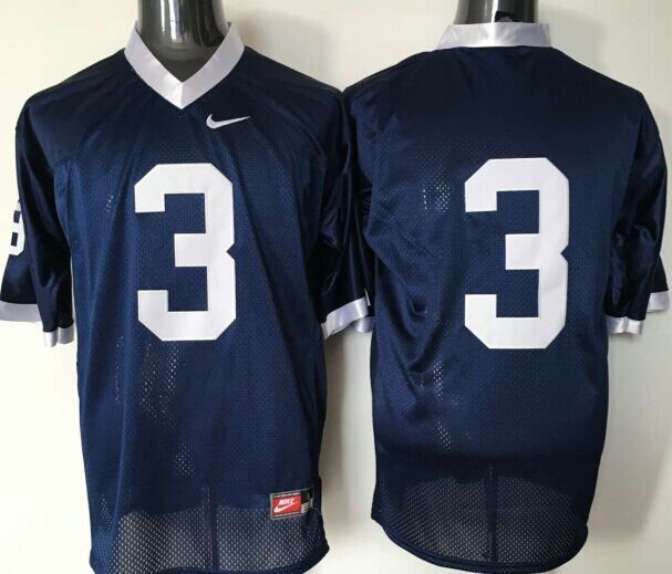 Penn State Nittany Lions #3 Blue College Jersey - Click Image to Close