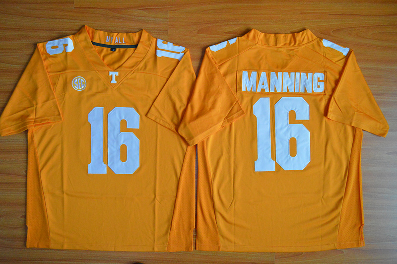 Tennessee Volunteers 16 Peyton Manning Orange College Jersey