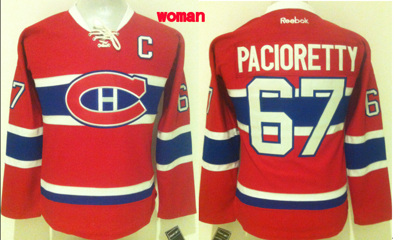 Canadiens 67 Max Pacioretty Red Women Jersey - Click Image to Close