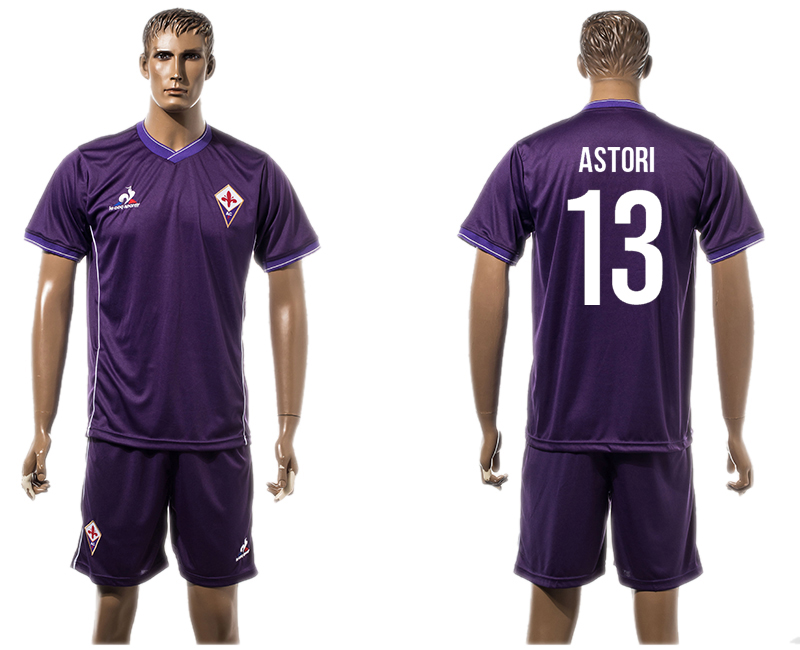 2015-16 Fiorentina 13 ASTORI Home Jersey