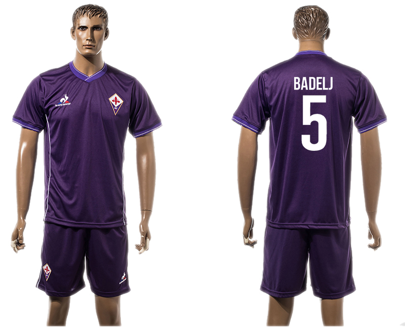 2015-16 Fiorentina 5 BADELJ Home Jersey