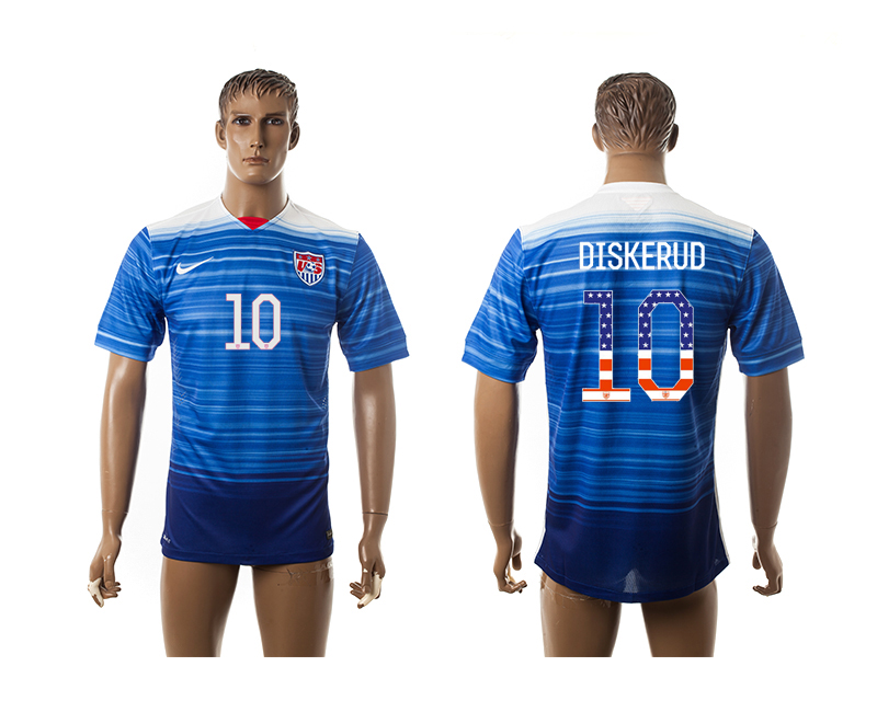 2015-16 USA 10 DISKERUD Independence Day Away Thailand Jersey