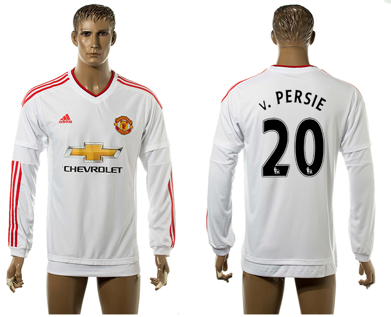 2015-16 Manchester United 20 v.PERSIE Away Long Sleeve Thailand Jersey 2015-16 Manchester United 20 v.PERSIE Away Long Sleeve Thailand Jersey
