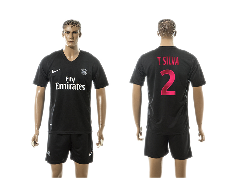 2015-16 Paris Saint-Germain 2 T SILVA Third Away Jersey
