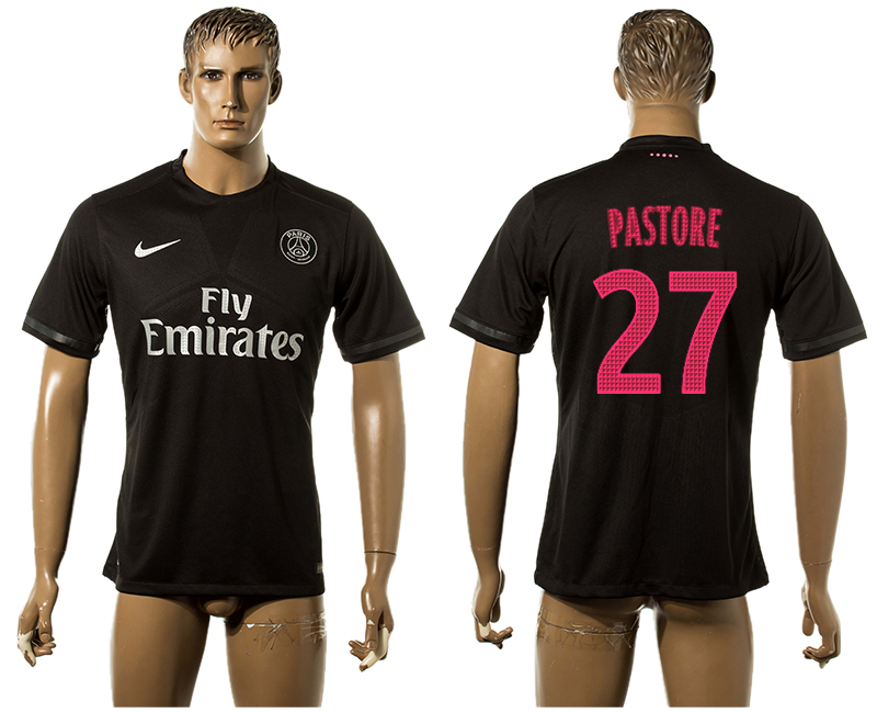 2015-16 Paris Saint-Germain 27 PASTORE Third Away Thailand Jersey