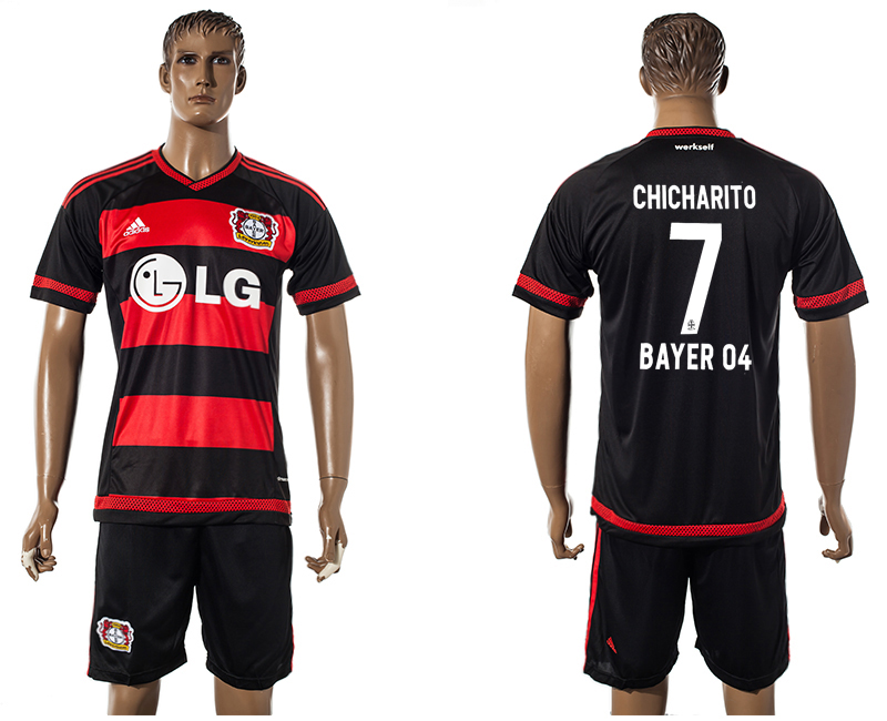 2015-16 Bayer 04 Leverkusen 7 CHICHARITO Away Jersey