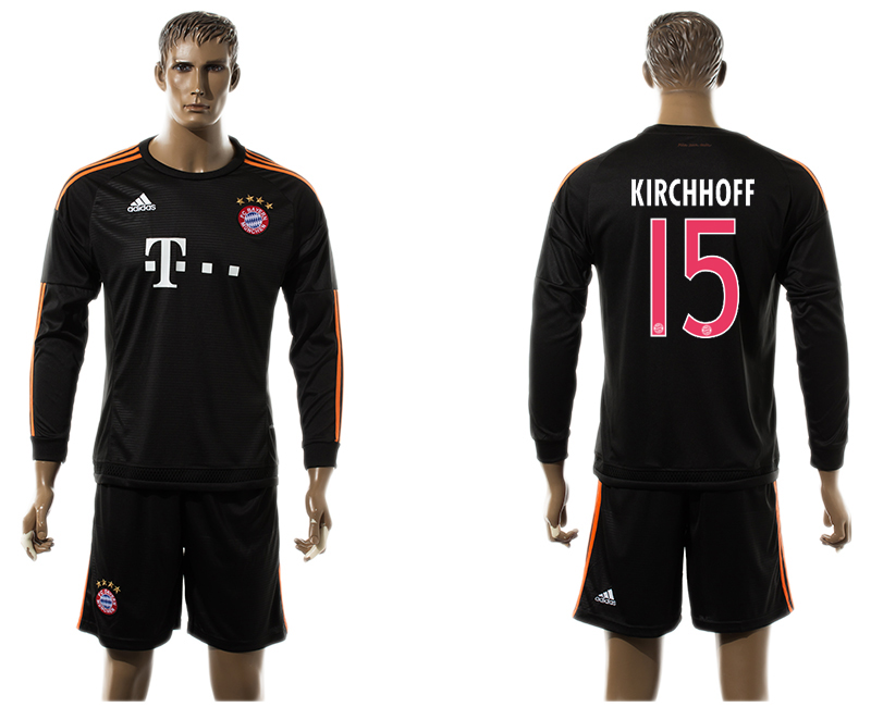 2015-16 Bayern Munchen 15 KIRCHHOFF Third Away Long Sleeve Jersey