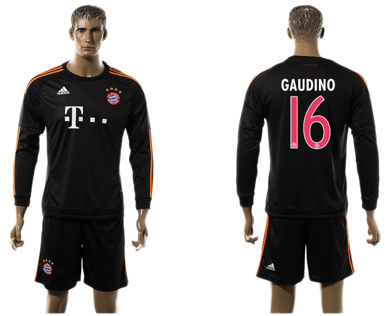 2015-16 Bayern Munchen 16 GAUDINO Third Away Long Sleeve Jersey