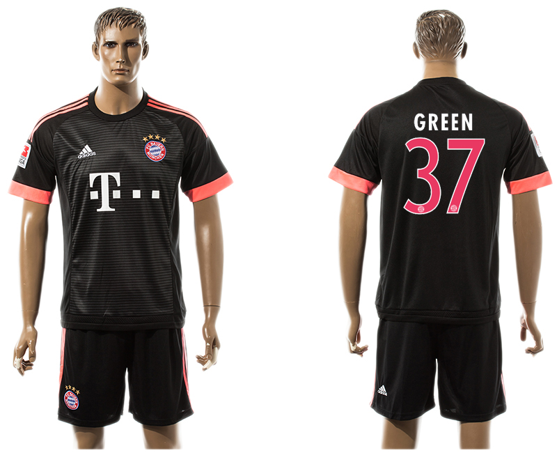 2015-16 Bayern Munchen 37 GREEN Third Away Jersey