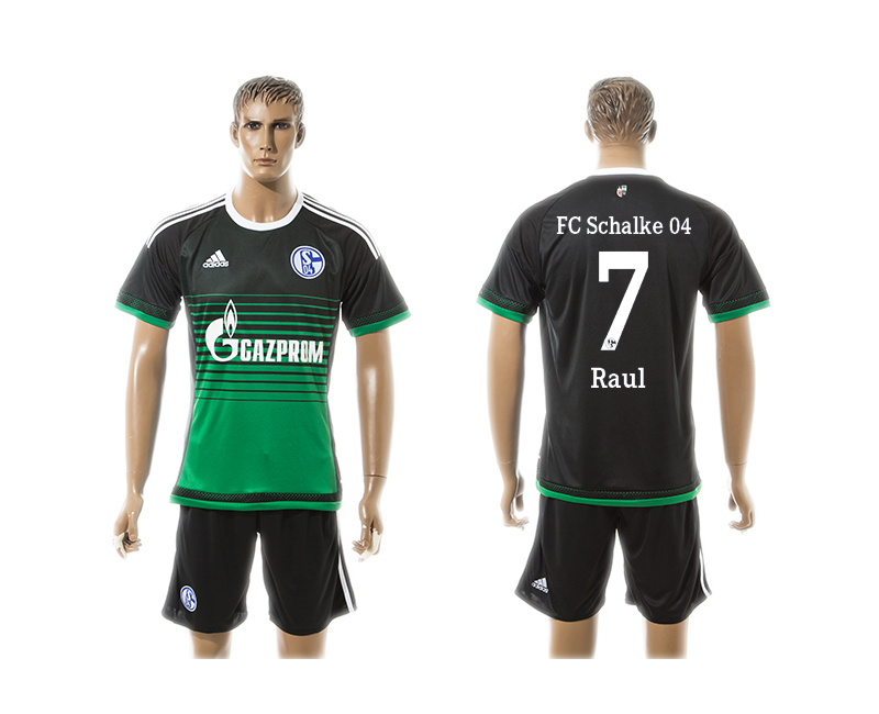 2015-16 Schalke 04 7 Raul Away Jersey