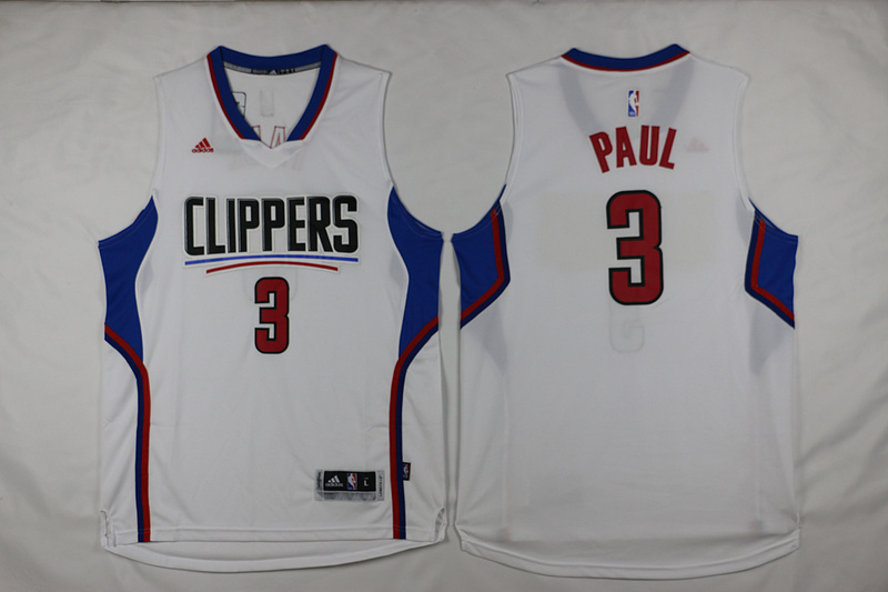 Clippers 3 Chris Paul White 2015 Swingman Jersey - Click Image to Close